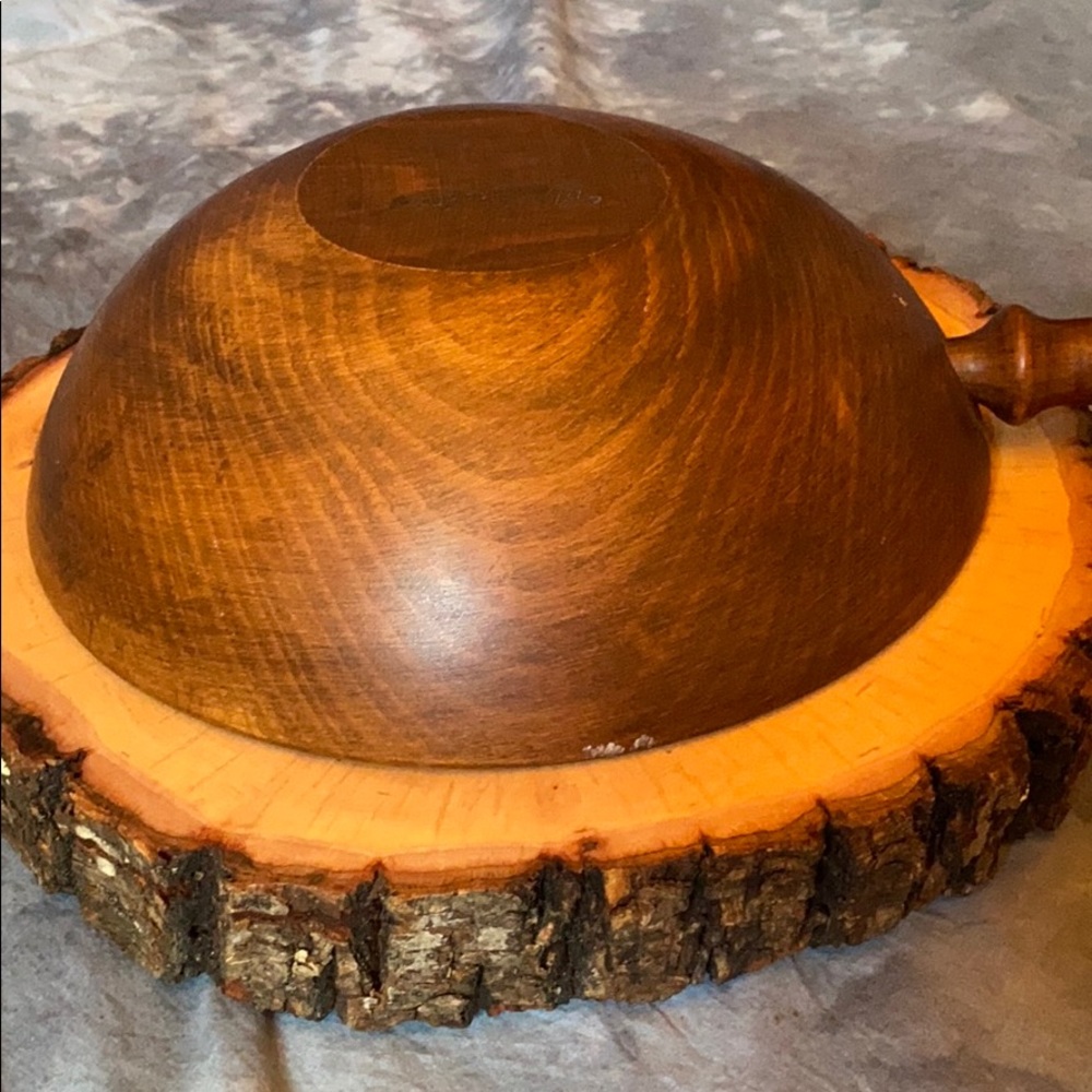 Woodcrafters Wooden Bowl with Handle - Picture 11 of 16